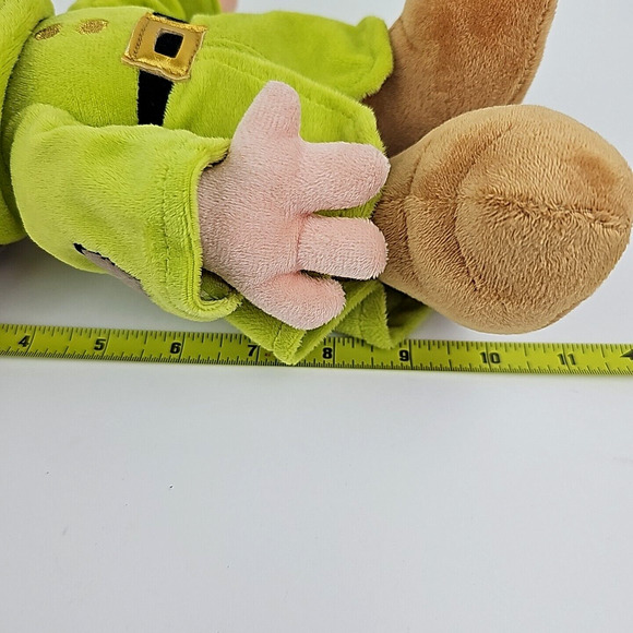 Disney Store Snow White and the Seven Dwarfs 11 in Dopey Plush Doll Green Coat - Picture 12 of 13